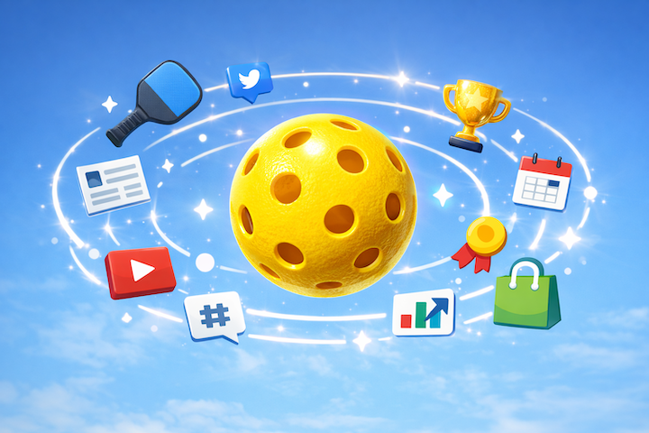 Pickleball paddles and ball